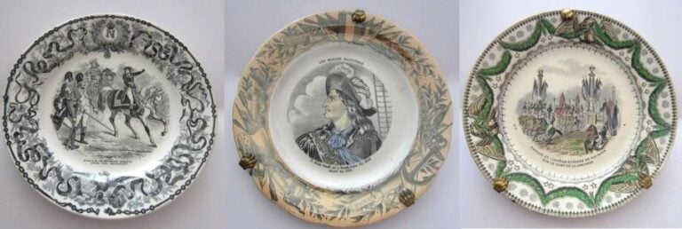 Deux assiettes à sujet napoléonien: - Boch Frère