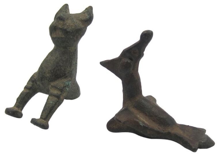 Deux petits bronzes animaliers