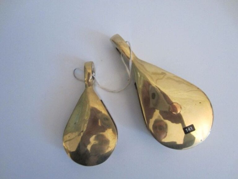 DEUX POULIES GOUTTE D'EAU en bronze 1
