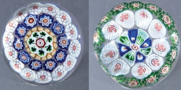 Deux presse-papiers miniatures