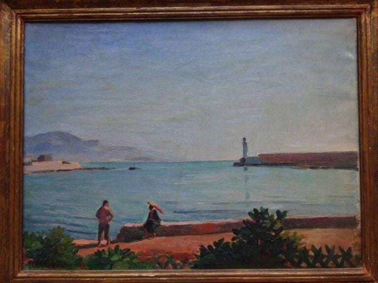 "Devant le port d'Antibes"