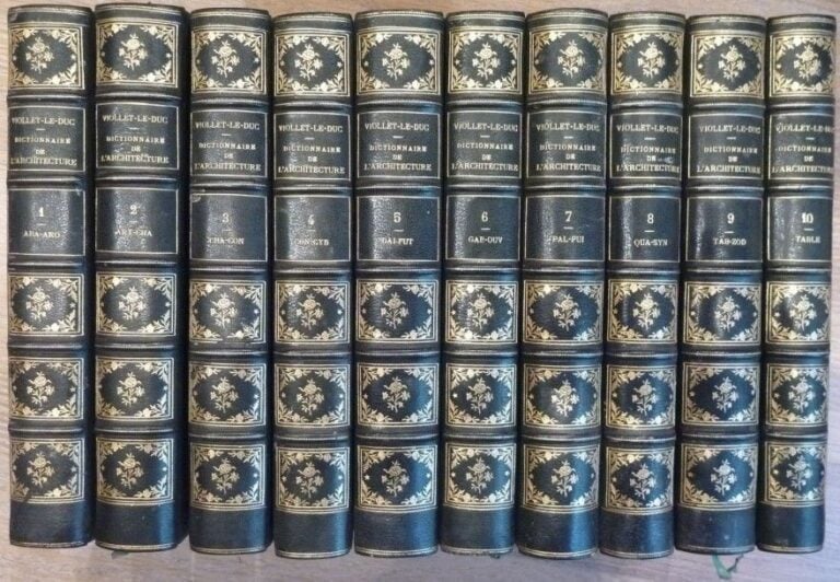 Dictionnaire d'architecture Paris, Librairie des imprimeries réunies, (1889