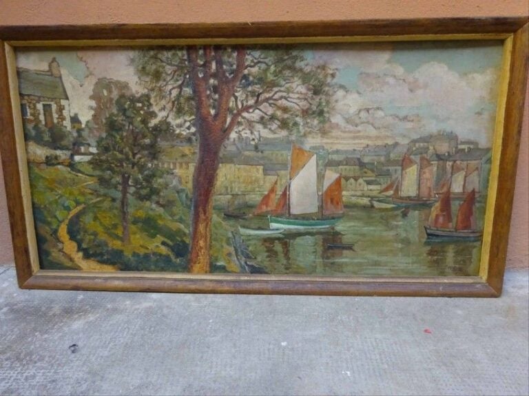 "Douarnenez - Le port et le coteau du Plomarc'h"