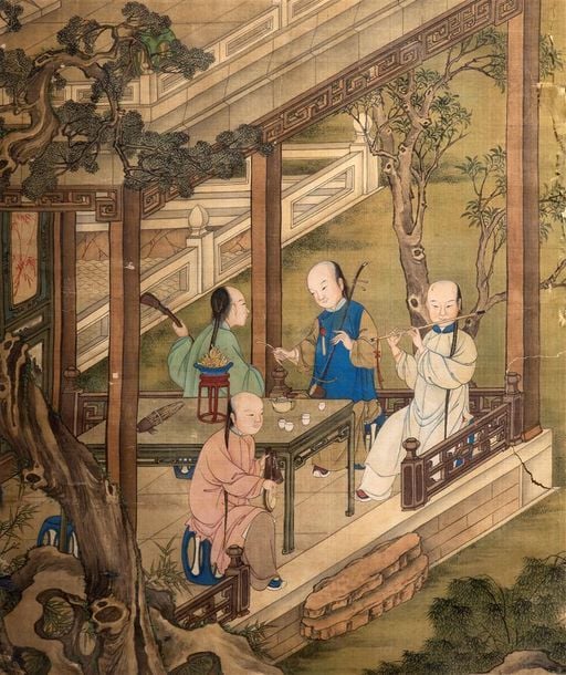 ECOLE CHINOISE (Actif Dynastie Qing, Epoque XIXe siècle)