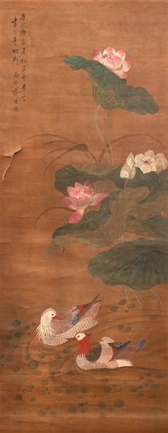 ECOLE CHINOISE, Signature apocryphe de JIANG TINGXI ???