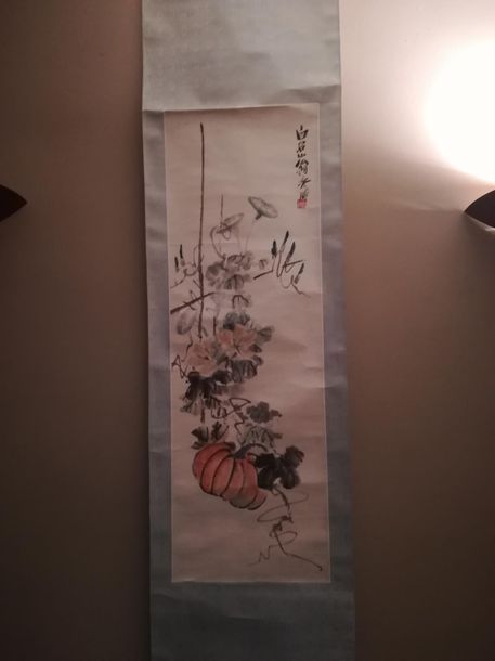 ECOLE CHINOISE, Signature apocryphe de QI BAISHI