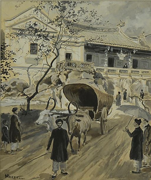 ECOLE DES PEINTRES VOYAGEURS (Actif Vietnam, XXe siècle)
