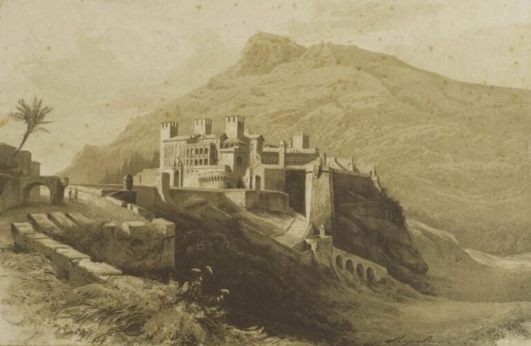 ECOLE du début du XXe siècle Fortification Encre et lavis sur papier DIMENSIONS?