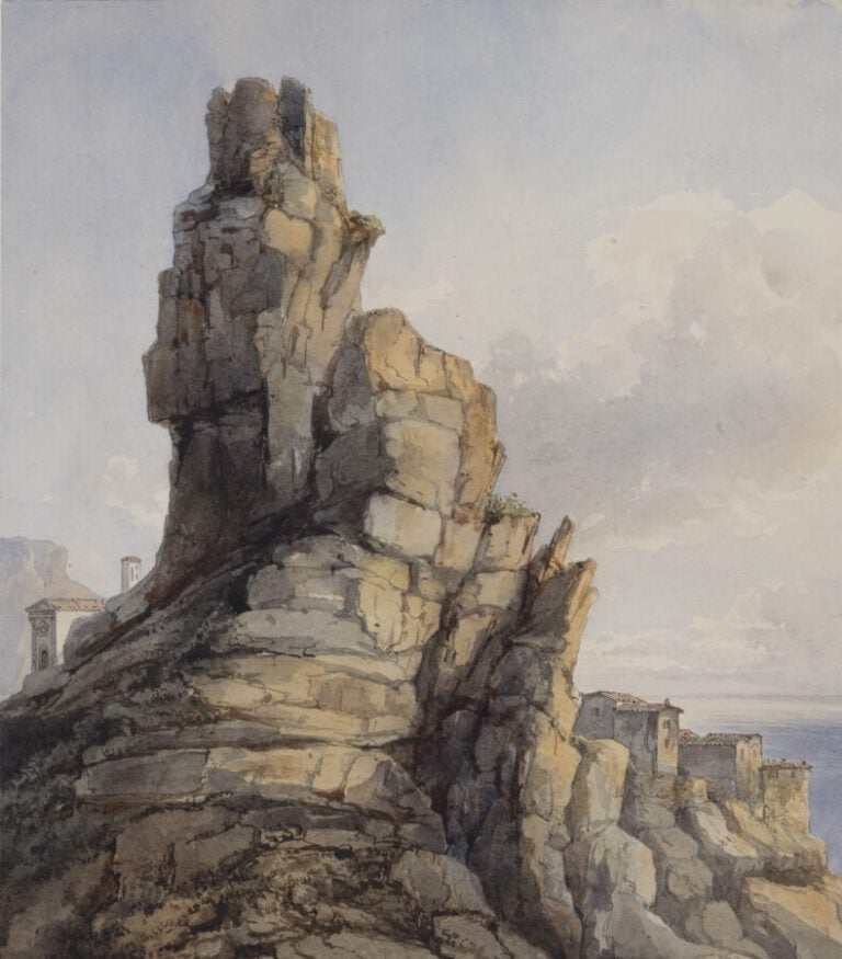 ÉCOLE DU XIXE SIÈCLE - « Paysage » - Un ensemble de vingt aquarelles, - certain…