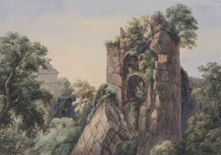 ÉCOLE DU XIXE SIÈCLE - « Paysage » - Un ensemble de vingt aquarelles, - certain…