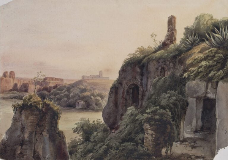 ÉCOLE DU XIXE SIÈCLE - « Paysage » - Un ensemble de vingt aquarelles, - certain…
