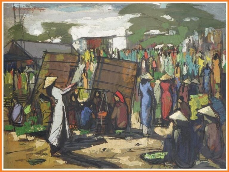 ECOLE VIETNAMIENNE / INDOCHINOISE (Actif XXe siècle)