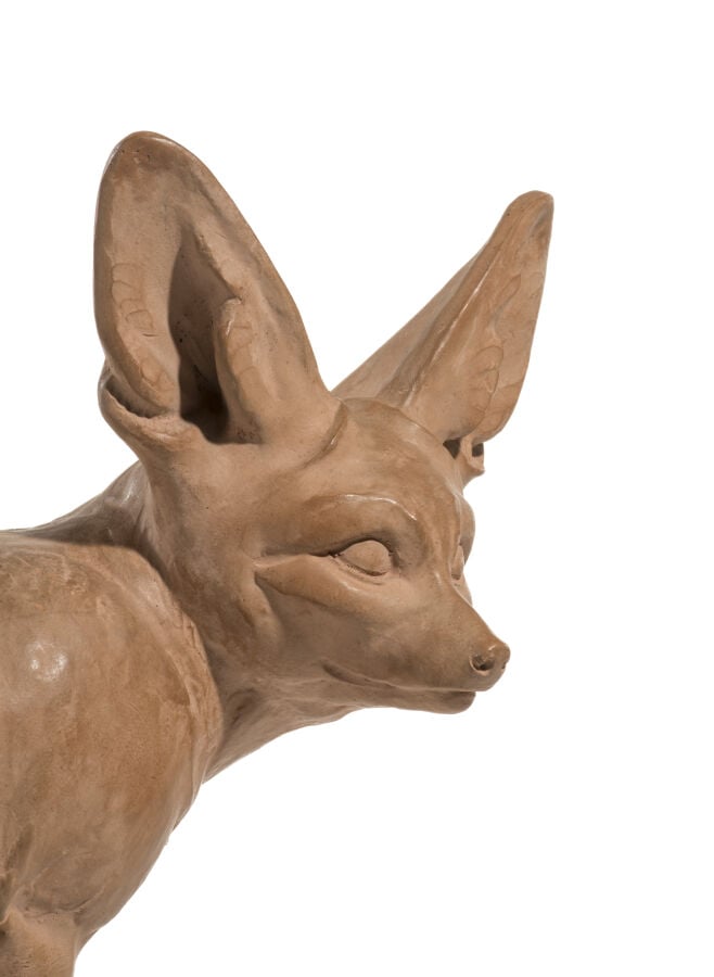 EDOUARD-MARCEL SANDOZ (1881-1971) - « Fennec assis » - Sculpture en terre cuite…