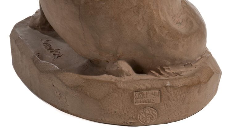 EDOUARD-MARCEL SANDOZ (1881-1971) - « Fennec assis » - Sculpture en terre cuite…