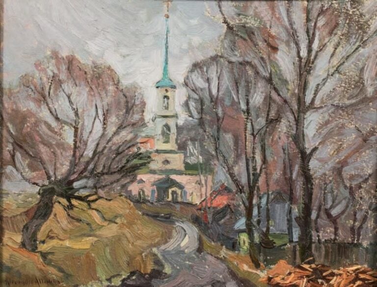 ÉGLISE DANS UN PAYSAGE