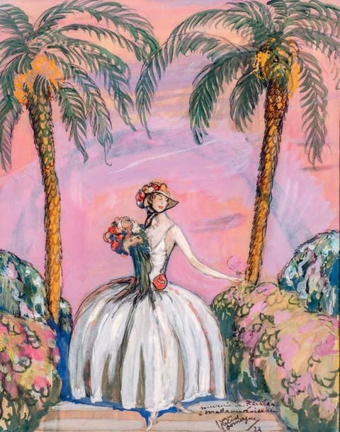 Élégante au bouquet, 1923