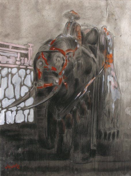 « Eléphant caparaçonné à Hué (