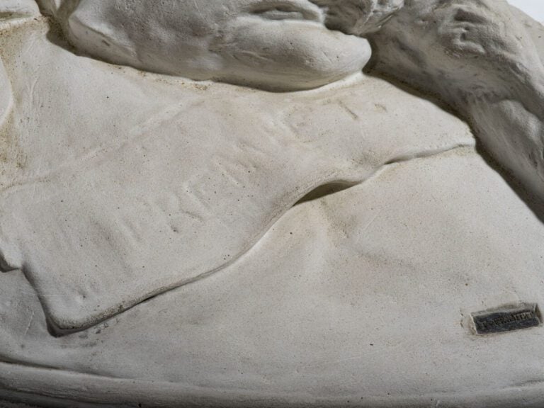 EMMANUEL FREMIET (1824-1910) - Chatte et ses petits - Sculpture en plâtre - Sig…