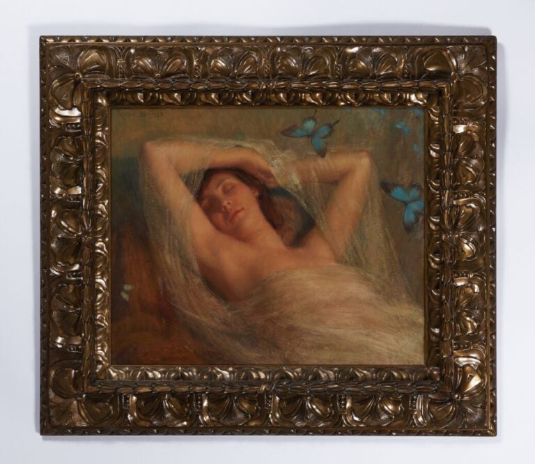 EMMANUEL MICHEL BENNER (1873-1965) - « Le rêve » - Huile sur toile signée en ha…