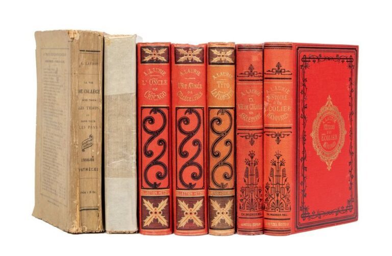 Ensemble de 6 volumes in-18 de la série des Vies de collège par André Lauri