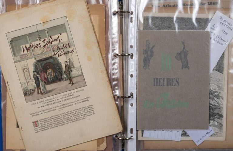 Ensemble de documents en rapport avec Jules Verne (XIXe et XXe siècle