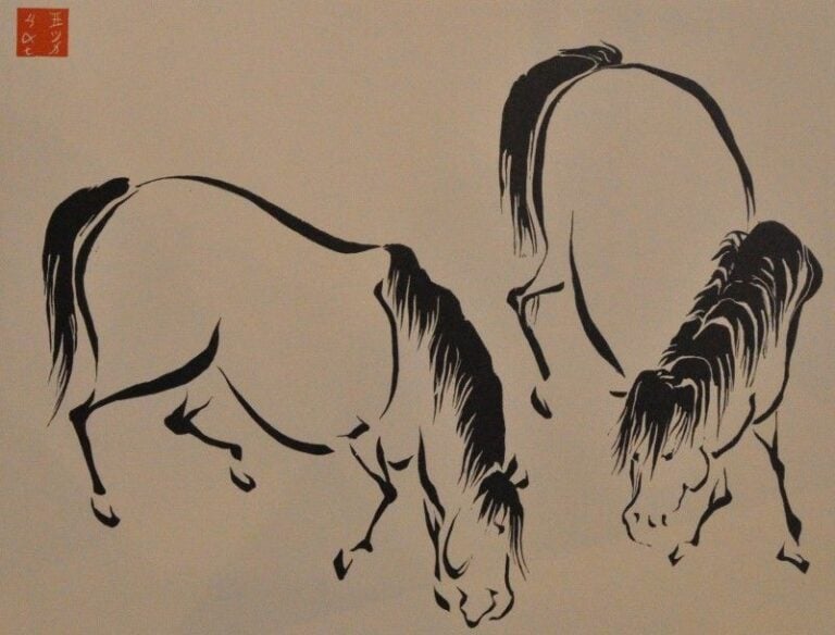 Ensemble de six estampes diverses, personnages, chevaux, coq, chat, et scènes variée