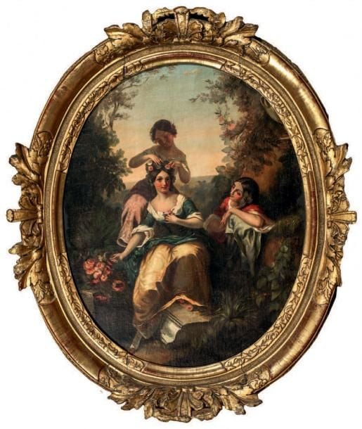 Entourage de Dominique Louis PAPETY (1815-1849)