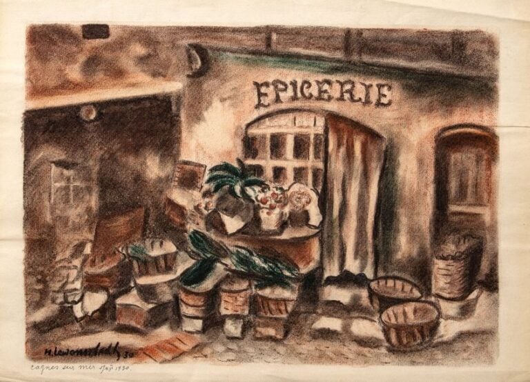 Epicerie à Cagnes-sur-Mer, 1930