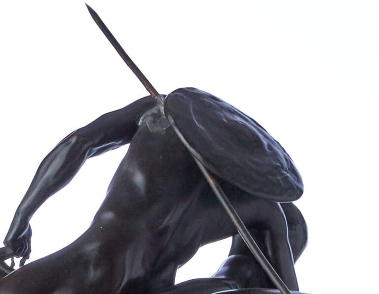 ERICH SCHMIDT-KESTNER (1877-1941) - « Le baiser d'adieu » - Bronze à patine noi…