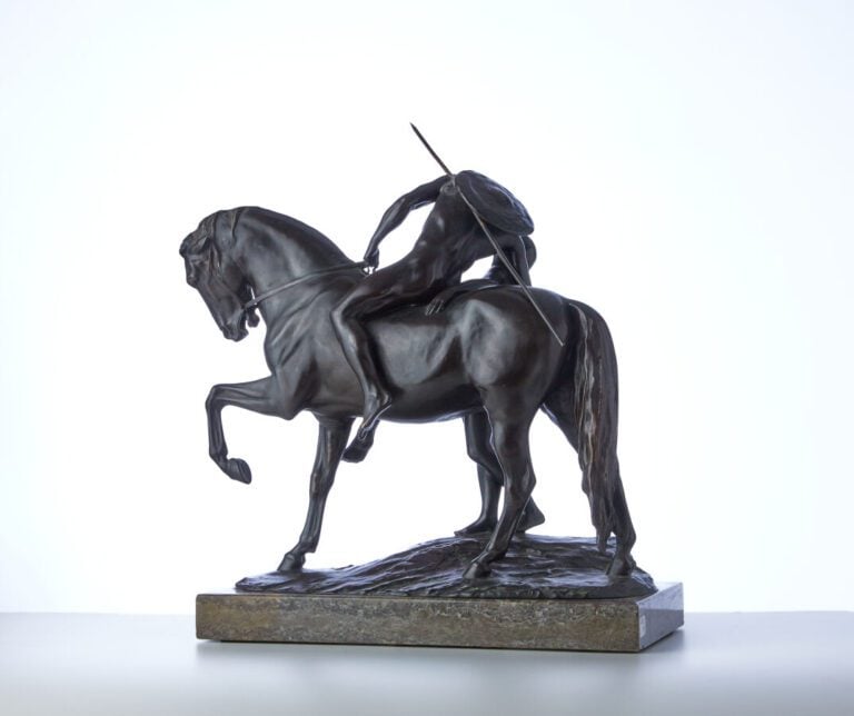 ERICH SCHMIDT-KESTNER (1877-1941) - « Le baiser d'adieu » - Bronze à patine noi…