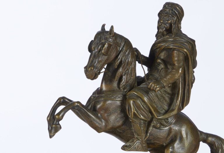 ERICH SCHMIDT-KESTNER (1877-1941) - « Le baiser d'adieu » - Bronze à patine noi…