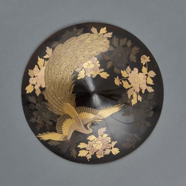 Exceptionnel casque de samouraï de forme plate (ichimonji jingasa
