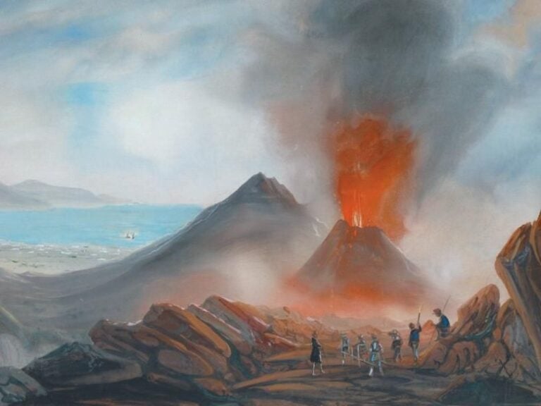 «Excursion sur le Vésuve» Gouach