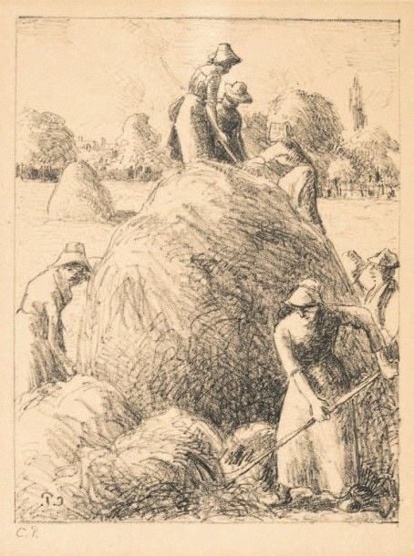 Faneuse d'Éragny circa 1896 (Delteil n°163)