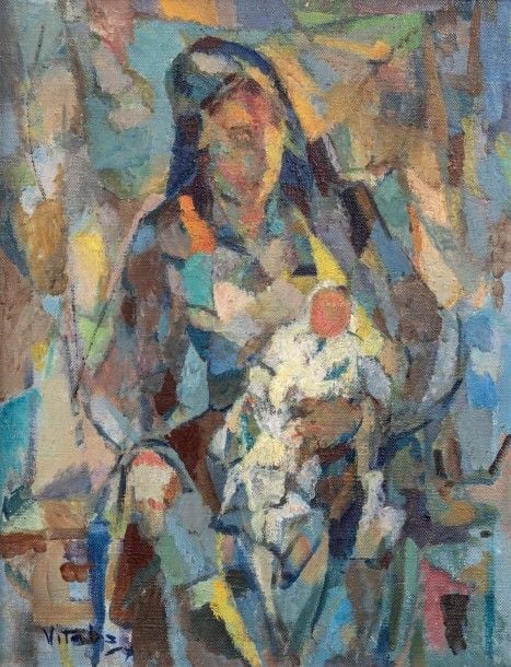 Femme à l'enfant, 1956