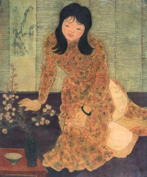 Femme au bouquet