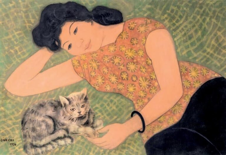 Femme au chat, 1970