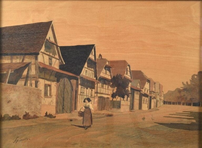 Femme au panier à Ermolshei