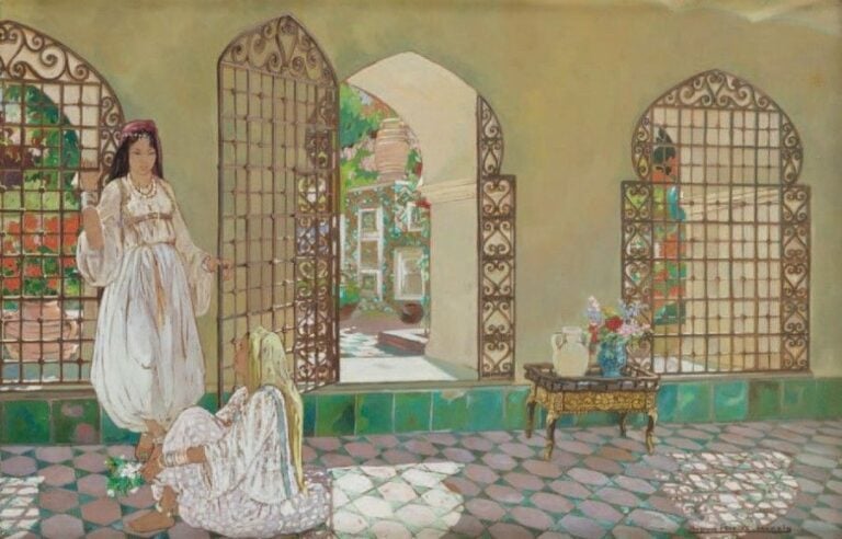 Femmes berbères dans un intérieur