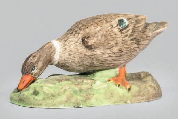 Figure de canard en porcelain