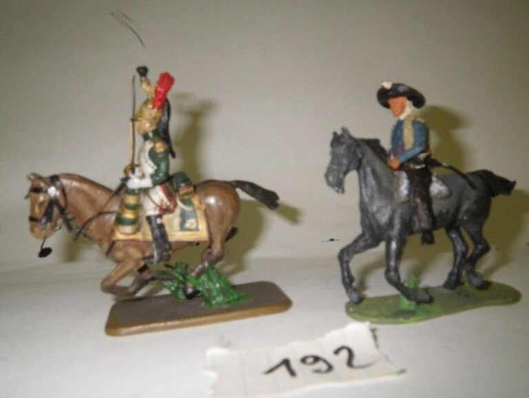 Figurines Vanot: Deux cavaliers dont un Chouan 80%