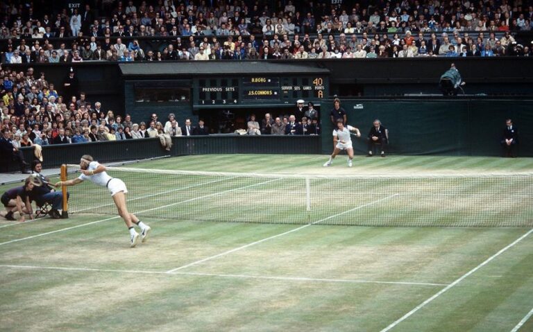 Finale Borg-Connors, Wimbledon - 1978 © L'Équipe 8 juillet 197
