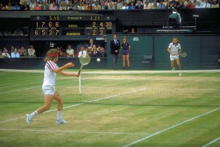 Finale Borg-McEnroe, Wimbledon - 1980 © L'Équipe 5 juillet 198