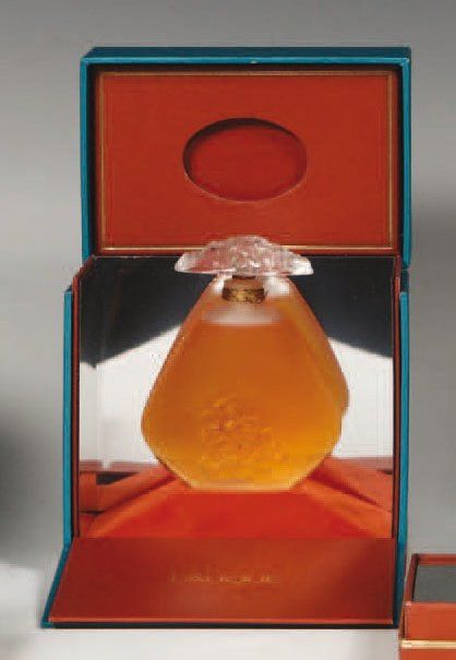 Flacon 1996 Epreuve en verre à corps soufflé moulé et bouchon moulé pressé en verre blan