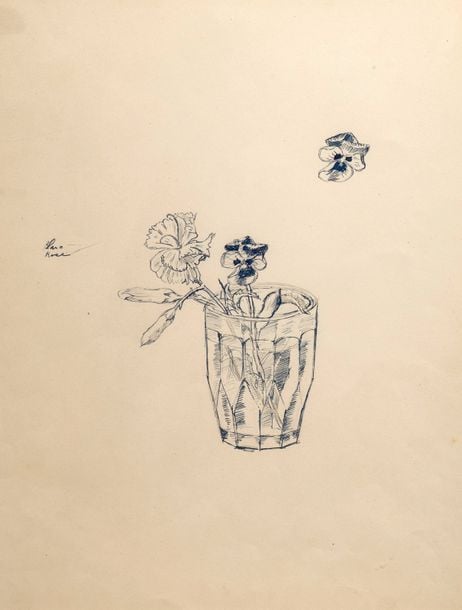 Fleurs dans un verre, 1931
