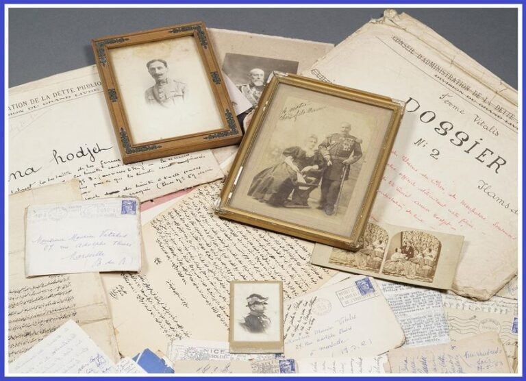 FONDS D’ARCHIVES VICTOR VITALIS MARIE PACHA (1825-1899) & FAMILLE