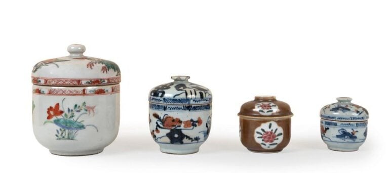 Fort lot de porcelaines d'exportatio