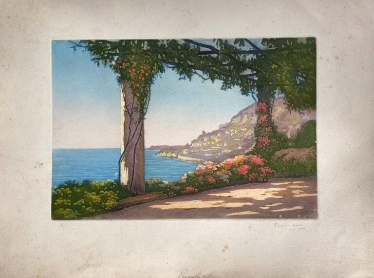 FREDLEVE (XXe) et divers - Lot d'estampes en couleurs représentant des bords de…