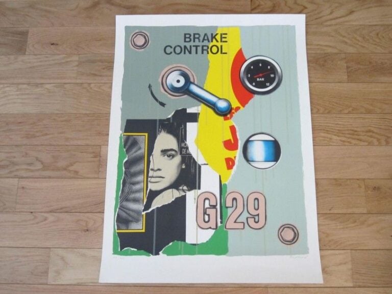 «G 29» Sérigraphie Justifiée en bas à gauche 109/125 Contresignée en bas à droite 63 x 48 cm