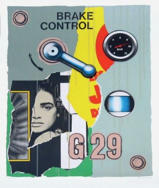 «G 29» Sérigraphie justifiée en bas à gauche 109/125 Contresignée en bas à droite 63 x 48 cm